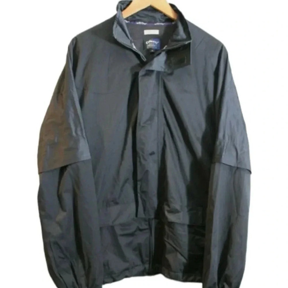 Callaway Golf Windbreaker Full Zip Jacket Black Men’s size L Outerwear - Picture 14 of 14